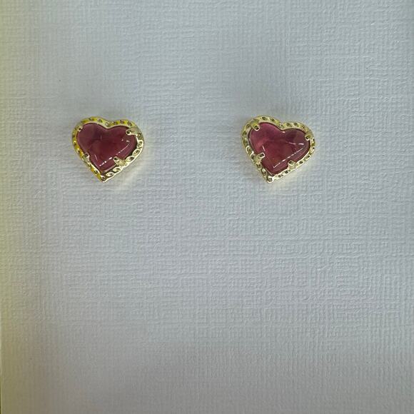 Kendra Scott Anna Pendant Necklace and Stud Earring Gift Set Red Size 19" NWT - Picture 4 of 5